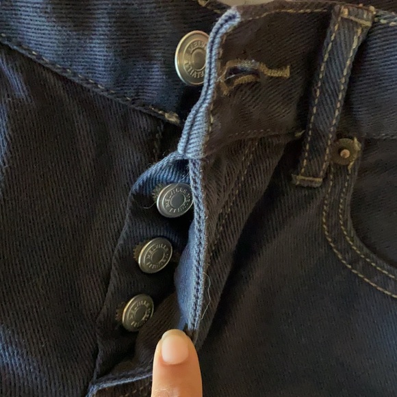 Dark Wash Jean Short Shorts - Picture 10 of 16